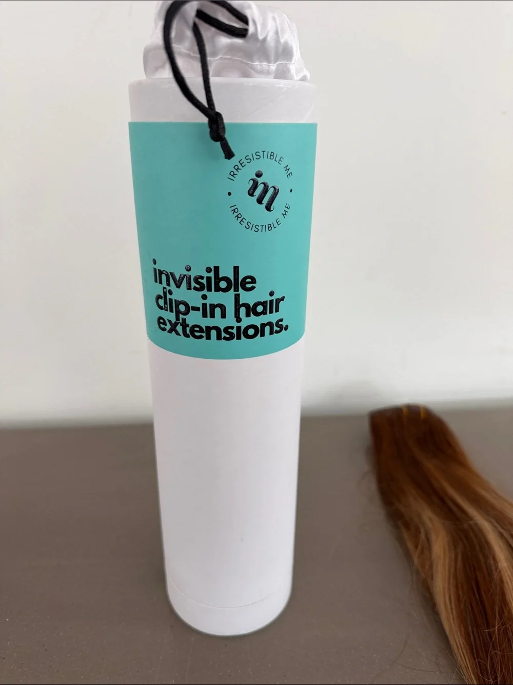 Warm Brown Clip- in Hair Extension with Blonde Highlights 20 inches.